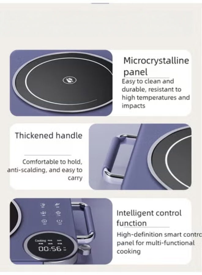 KELIO 3500W Electric Ceramic Stove - Safe Portable Cooktop for BBQ Stewing Hot Pot Stir-Frying - Image 4